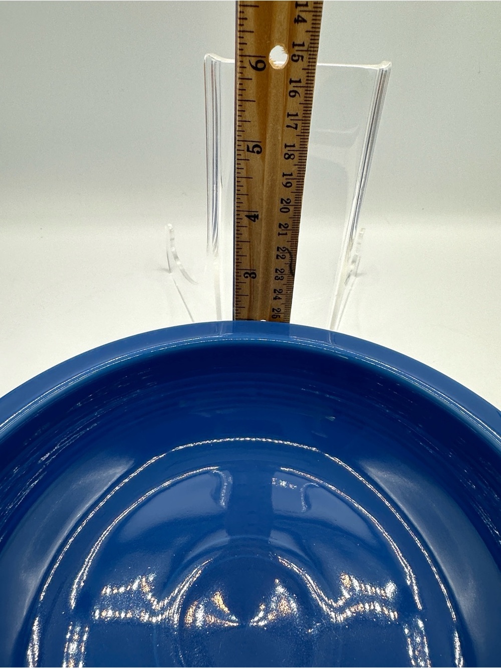 Fiesta 8.25” Bowl. Classic rim, darker Blue Pasta bowl - Picture 7 of 8